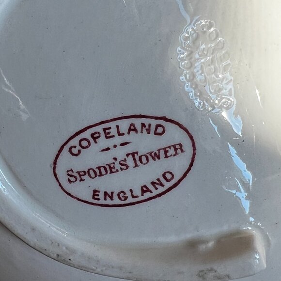 Antique Copeland Spode Tower divided relish dish with handle - Picture 8 of 11